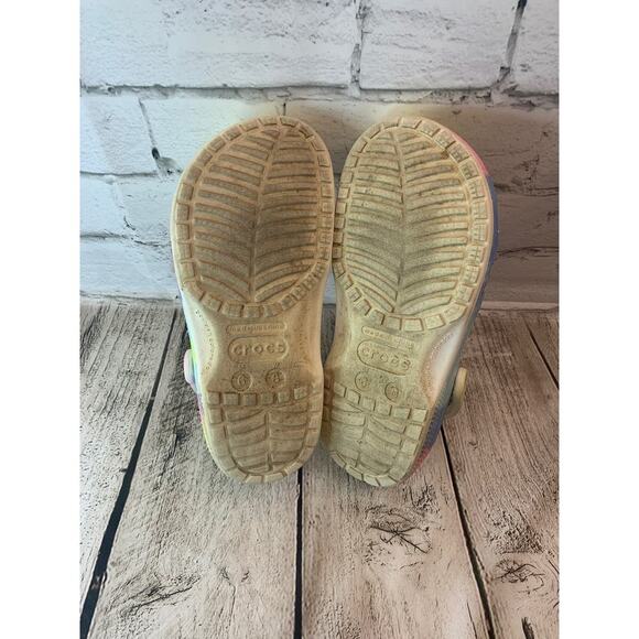 CROCS Unisex Adult Pastel Tie Dye Classic Clogs / Size: M6 - W8 - Picture 5 of 9